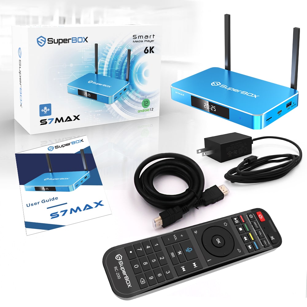 New Superbox S7 Max - 7 Day Time Shift Android Streaming - Same Day Shipping